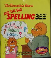 The Berenstain Bears and the big spelling bee Book cover