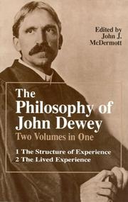 The philosophy of John Dewey Book cover