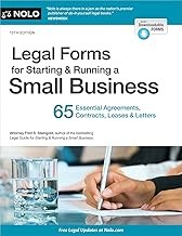 Legal forms for starting & running a small business  Cover Image