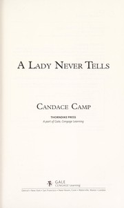 A lady never tells : Willomere, book 1. [large print]  Cover Image