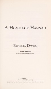 A home for Hannah Cover Image