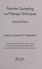 Favorite counseling and therapy techniques  Cover Image