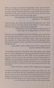 We don't need roads : the making of the Back to the future trilogy  Cover Image